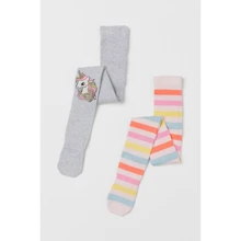 Колготки H & M 2412-6197391 98-104 см різнокольорові (2 шт.): Стать дівчинка