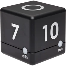 Таймер-куб TFA Cube-timer цифровий чорний 3/5/7/10 хвилин (38204001): Тип Таймер кухонний
