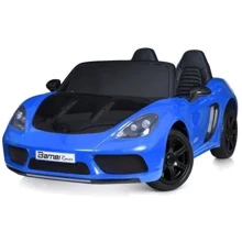Дитячий електромобіль Bambi Racer Porsche синій (M 5737AL-4(48V)): Вид автомобиль