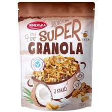 Гранола Жменька с какао 250 г (4820152182210): Вес нетто 250 г