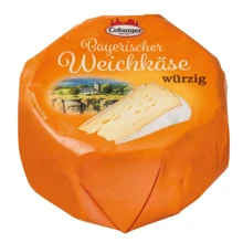 Сыр Coburger Bayerischer Weichkäse Würzig 150 г (DLR12265): Вес нетто 150 г