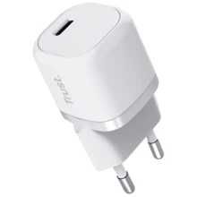 Зарядний пристрій Trust Wall Charger Maxo USB-C 20W White (25205_TRUST): Особливості USB-C, Быстрая зарядка, Power Delivery (PD)