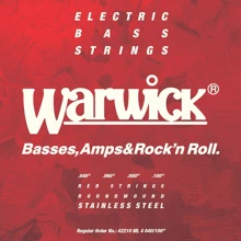 Струна для гитар Струны Red Label для бас-гитары WARWICK 42210 ML 4: Тип Комплект струн