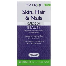 Natrol Skin Hair & Nails Advanced Beauty 60 Caps Витамины для волос, кожи и ногтей: Тип Комплексные