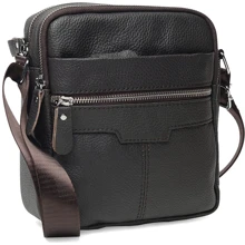 Мужская сумка через плечо Borsa Leather коричневая (K18016a-brown): Пол Женский