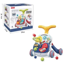 Каталка-игровой центр 3 в 1 Tiibaby Первые шаги синяя (66548/66549): Цвет синий