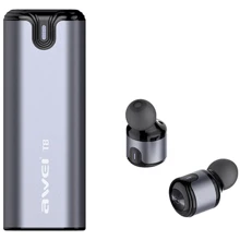 Навушники Awei T8 Twins Grey: Тип конструкції вакуумні