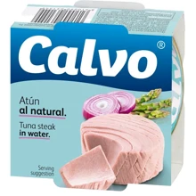 Тунець Calvo у власному соку 160 г (8410090031549): Вага нетто 160 г