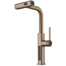 Смеситель для кухни Lefton Waterfall & Pull-Out Kitchen Faucet with Temperature Display-KF2209 Brushed Brass: Назначение Для кухни