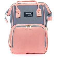 Женский рюкзак для мам Lanpad розовый (32348 rose grey): Производитель Lanpad