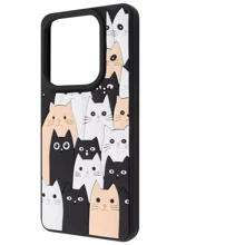 Чехол для телефонов WAVE Doodle Case Cats for Xiaomi Redmi Note 14 5G / Poco M7 Pro: Совместимость Xiaomi Redmi Note 14 5G / Poco M7 Pro