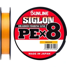 Шнур Sunline Siglon PE х8 150m (оранж.) # 3.0 / 0.296mm 50lb / 22.0kg (1658.09.95): Тип Шнур