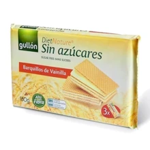 Вафли Gullon Diet Nature ванильные Без сахара, 180г: Вес нетто 180 г