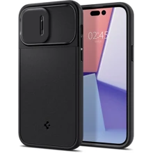 Чехол для iPhone Spigen Optik Armor MagFit Black (ACS04993) for iPhone 14 Pro: Цвет черный