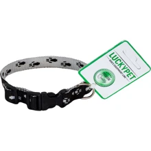 Ошейник Lucky Pet капроновый Лапки 1/16-28 черно-серый (219035): Производитель Lucky Pet