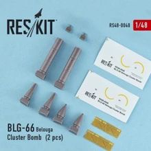 Набор вооружений RESKIT авиационная бомбовая кассета BLG66 Belouga, 2 шт. RS48-0048: Производитель RESKIT