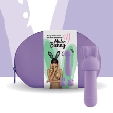 Міні-вібратор FeelzToys Mister Bunny Purple з двома насадками: Для кого Для жінок