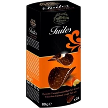 Чипсы Truffettes de France из молочного шоколада с кусочками соленой карамели 80 г (3472710042859): Вес, г 80