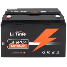 Аккумуляторная батарея Li-TIME 12.8V 100Ah 100А LiFePo4: Тип LiFePO4