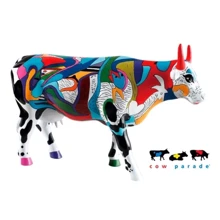 Коллекционная статуэтка корова Cow Parade Ziv's Udderly Cool Cow Size L (46732): Производитель Cow Parade