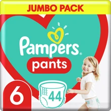 Подгузники Pampers трусики Pants Giant Размер 6 (15+ кг) 44 шт (8006540069356): Тип Подгузники-трусики
