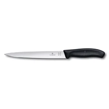 Кухонний ніж Victorinox SwissClassic Filleting Flex 20 см Black (68713.20): Лезо нержавіюча сталь