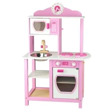Дитяча кухня Viga Toys з дерева, біло-рожева (50111): Виробник Viga Toys