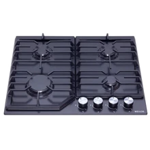 Варочная поверхность газовая WEILOR GM 624 BL: Расположение панели спереди