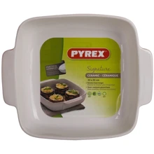 PYREX SIGNATURE 22х22 см квадр/керам/красный (SG22SR8): Крышка Нет