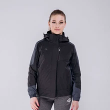 Куртка Peak F283168-BLA 40 черная демисезон с капюшоном: Сезон Демисезон