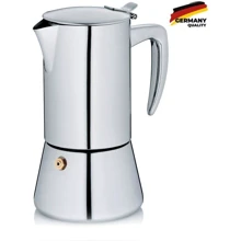 Кофеварка гейзерная KELA Latina, 200 мл, 4 чашки (10835): Цвет серебристый