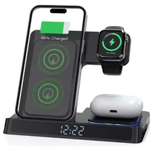Зарядний пристрій WIWU Wireless Charger Power 5 in 1 Wi-W006 15W Black для Apple iPhone, Apple Watch and Apple AirPods: Особливості Быстрая зарядка