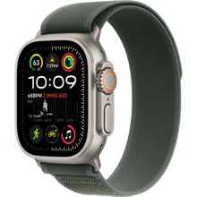 Apple Watch Ultra 2 2024 GPS + Cellular 49mm Natural Titanium Case з Green Trail Loop - S/M UA: Розмір 49mm