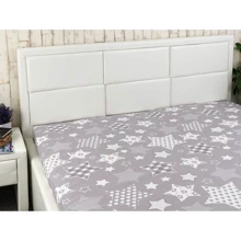 Простирадло Руно Grey star бязь набивна 143х215 сіра (71.114Б_Grey star): Тип простынь