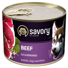Влажный корм Savory Dog Gourmand для собак с говядиной 200 г: Тип Влажный корм