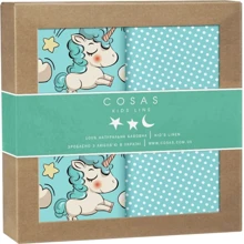 Набір пелюшок Cosas Unicorn Dots Mint бязь (4822052045657): undefined undefined