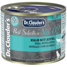 Влажный корм для взрослых кошек Dr.Clauder's Best Selection №2 телятина с яблоком 200 г (22602200): Тип Влажный корм