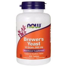 NOW Foods Brewer's Yeast 200 Tabs Пивні дріжджі: Тип Пивні дріжджі