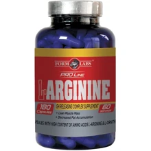 Аминокислота для спорта Form Labs L-Arginine 180 caps: Вкус Без вкуса