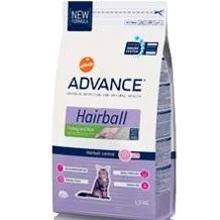 Корм для кошек Advance Cat Hairball с индейкой и рисом 1.5 кг: Тип Сухой корм