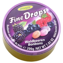 Льодяники Fine Drops ягідний мікс (200 г) (WT3620): Вага, г 200