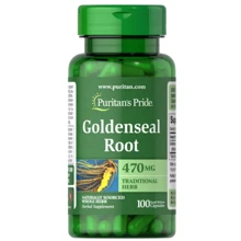 Puritan's Pride Goldenseal Root 470 mg Гидрастис канадский 100 капсул: Форма выпуска Капсулы