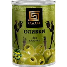 Оливки без косточки Еллада 420 г (5202152520022): Вес нетто 420 г