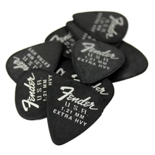Медіатор Набір медіаторів Fender 351 Dura-Tone 1.21 12-Pack Black (229382): Тип Медиатор