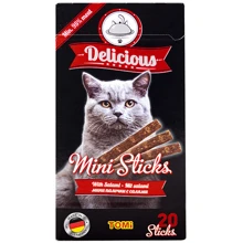 Лакомство для котов TOMi Delicious Mini Sticks Salami 40 г (52520): Вид Стики