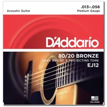Струна для гитар Струны D`ADDARIO EJ12 80/20 BRONZE MEDIUM 13-56: Тип Комплект струн