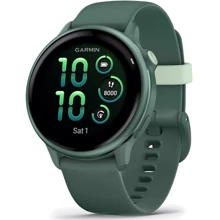Смарт-годинник Garmin Vivoactive 6 Металевий Jasper Green with Jasper Green Band (010-02985-02): Дисплей 1.2" AMOLED (390 x 390)