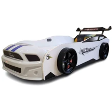 Детская кровать-машина Dream car с подсветкой, белый (B300.01.01): Тип подростковая