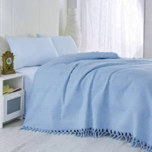 Покрывало Izzihome Checkers синее 220х240 см (551900): Размер, см 220x240