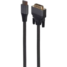 Кабель и переходник Cablexpert HDMI на DVI 18+1pin 4K 30Hz 1.8 м (CC-HDMI-DVI-4K-6): Тип кабель